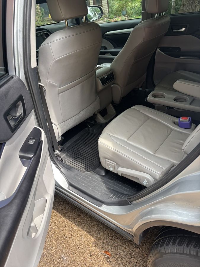 The same rear seats after detailing